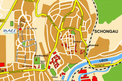 Illustrationen Landkarten Stadpläne