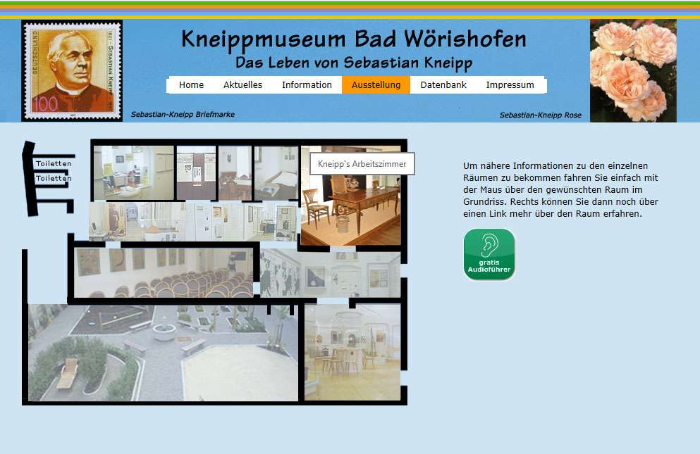 Webseite Kneipp Museum