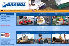 Webseite Baumaschinen