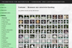 Webseite Natursteine
