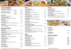 Friedrichs Bistro-Cafe-Bar Speisekarte