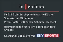 Millennium Bistro-Cafe-Bar Visitenkarte