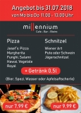 Millennium Bistro-Cafe-Bar Auslegeflyer