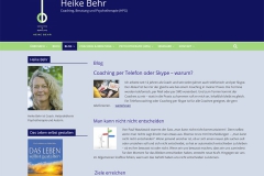 Wordpress Webseite Coaching, Beratung und Psychotherapie